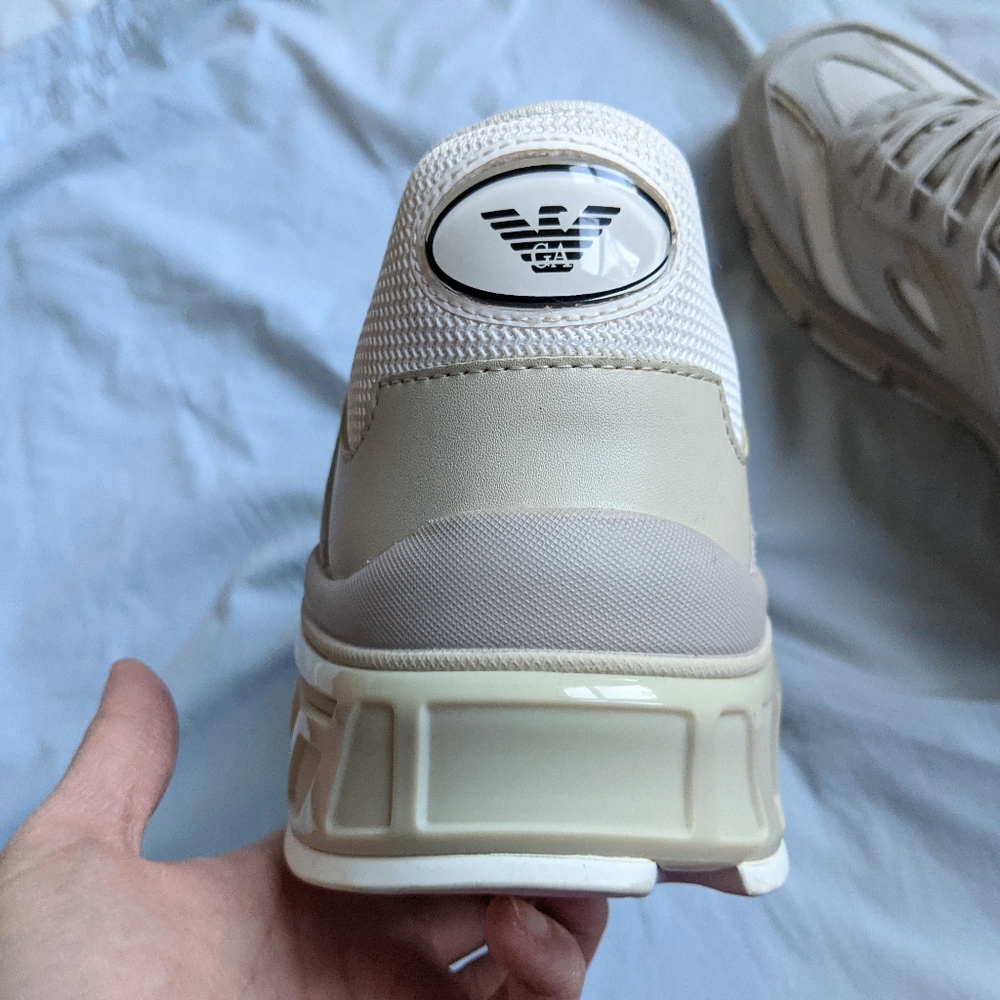 NWT Emporio Armani Travel Essential Mesh and Suede Sneakers size 13 - Picture 8 of 10